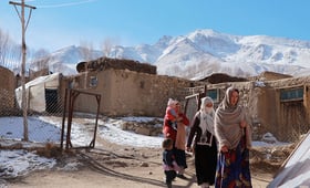 79 per cent of Afghan households live in shelters that need repair and 79 per cent do not have adequate access to heating.