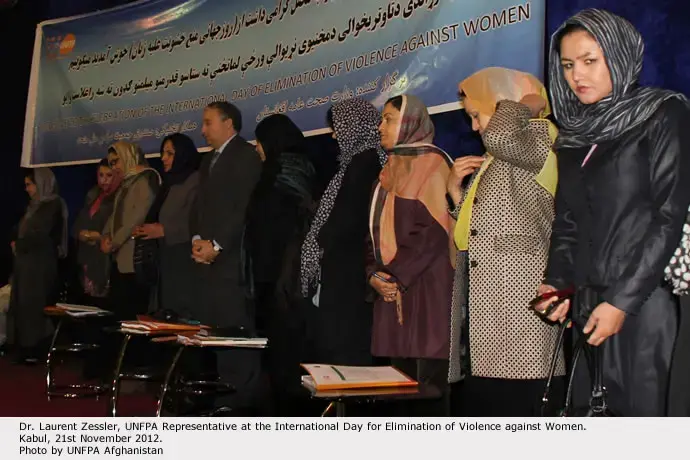 THE MINISTRY OF PUBLIC HEALTH OF AFGHANISTAN CELEBRATES THE INTERNATIONAL DAY FOR THE ELIMINATION OF VIOLENCE AGAINST WOMEN THANKS TO UNFPA SUPPORT