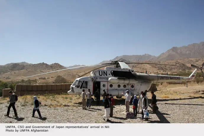 UNFPA Afghanistan attends the launch of the Socio-demographic and Economic Survey in Daikundi