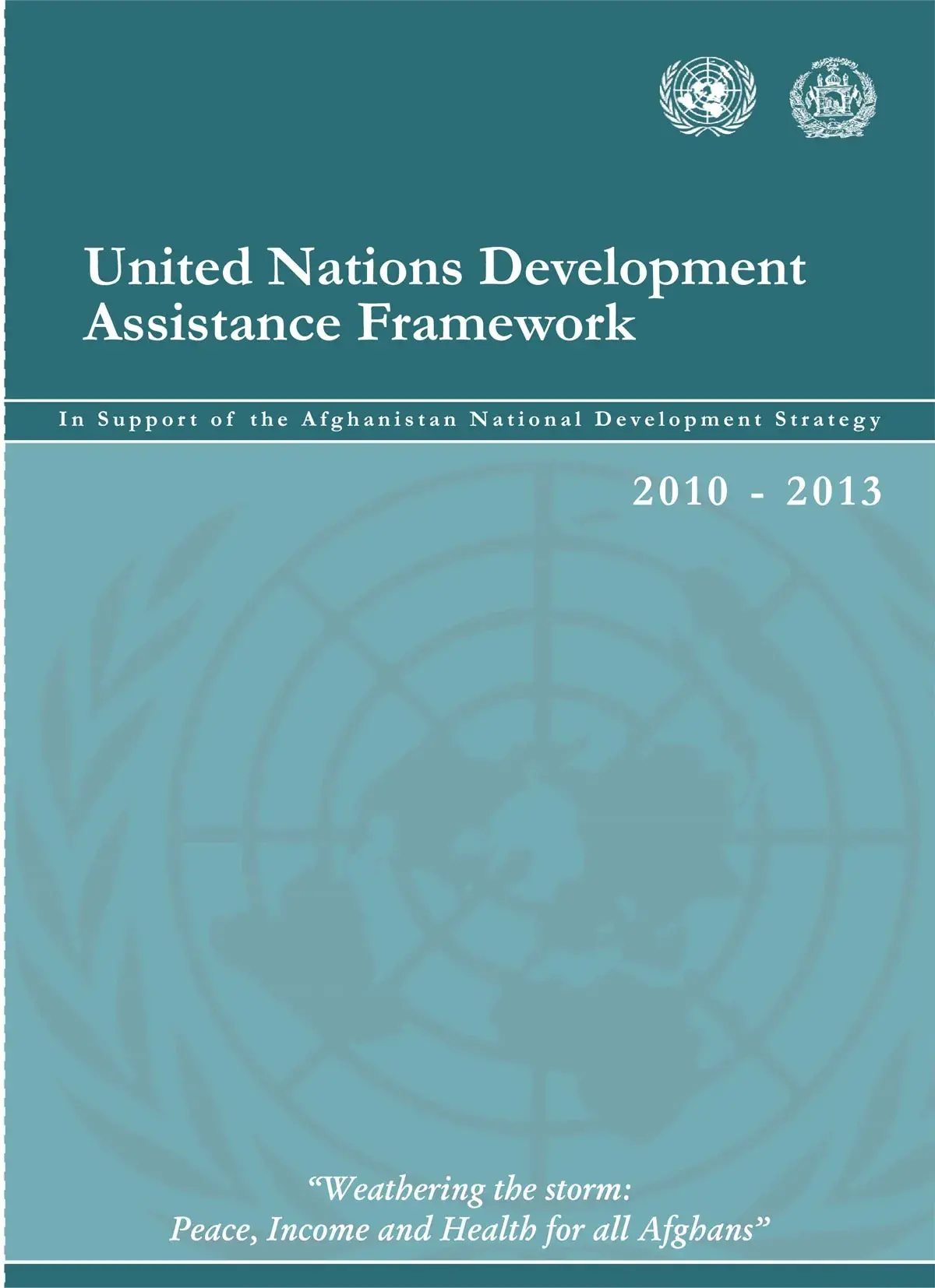 United Nations Development Assistant Framework 2010-2013